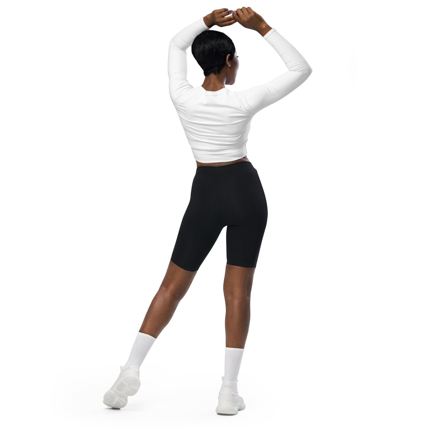 Arkham long-sleeve crop top