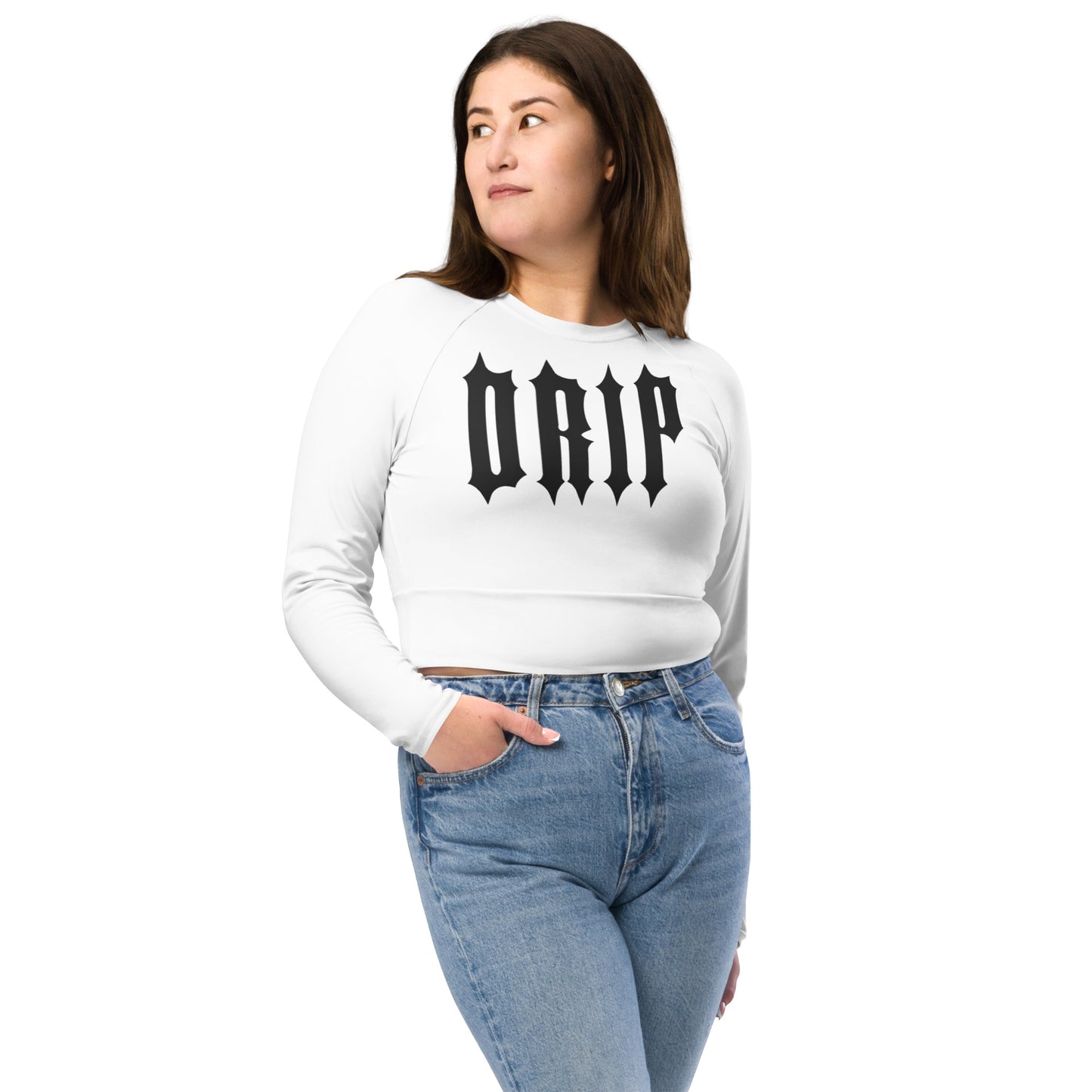 Arkham long-sleeve crop top