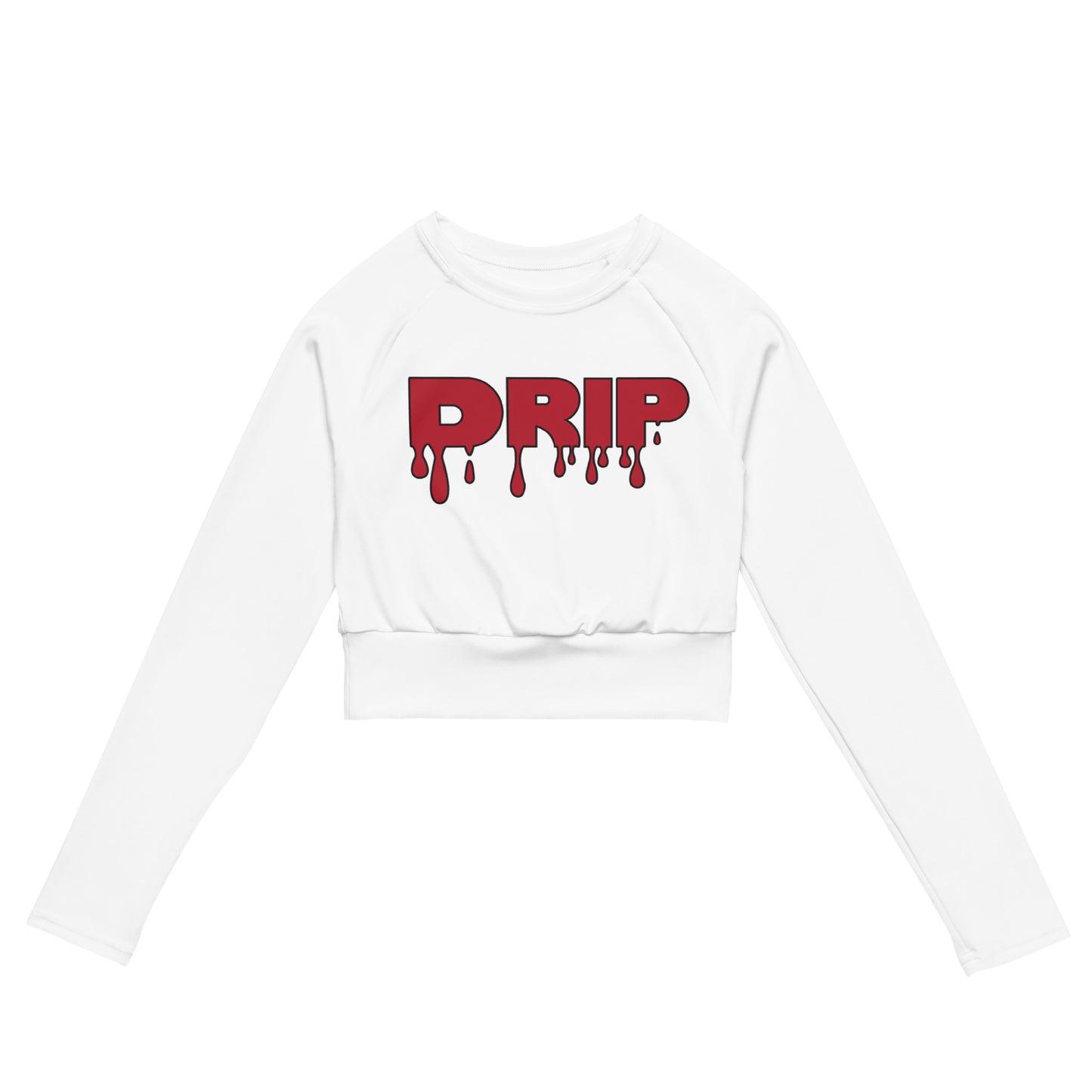 Repeat long-sleeve crop top