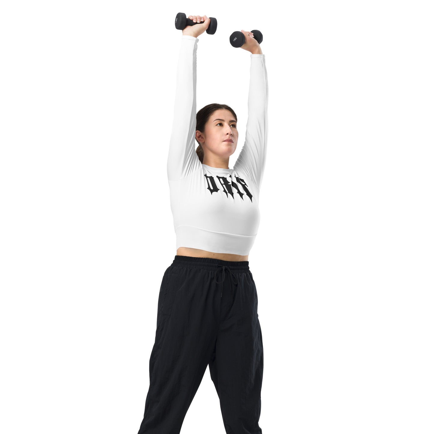 Arkham long-sleeve crop top